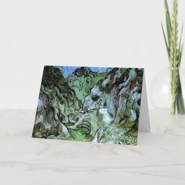 Les Peiroulets Ravine av Vincent van Gogh Kort (Framsida)