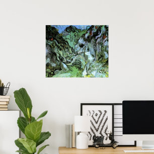 Les Peiroulets Ravine av Vincent van Gogh Poster