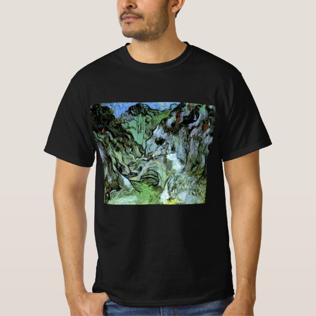 Les Peiroulets Ravine av Vincent van Gogh T Shirt (Framsida)