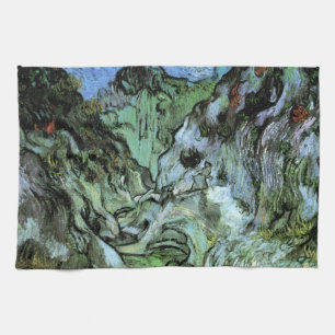 Les Peiroulets-ravinen av Vincent van Gogh Kökshandduk