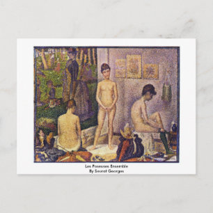 Les Poseuses Ensemble by Seurat Georges Vykort
