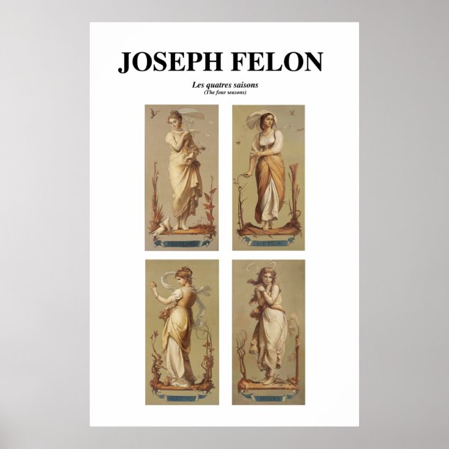 Les quatres saisons (de fyra säsongerna) poster (Framsidan)