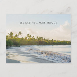 Les Salines beach Martinique Scenic travel Vykort