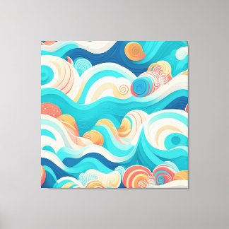 les vagues de l'océan canvastryck