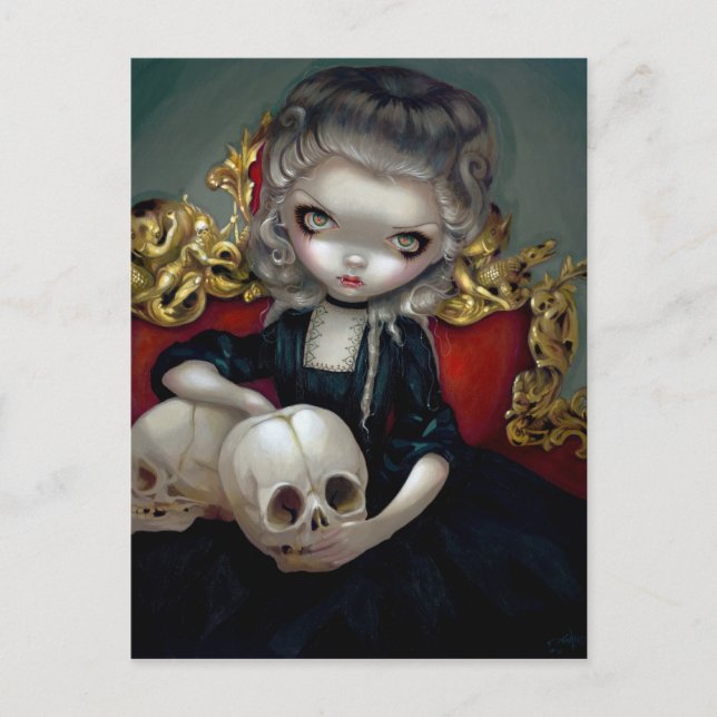 "Les Vampires: Les Crânes’ vykort (Framsida)