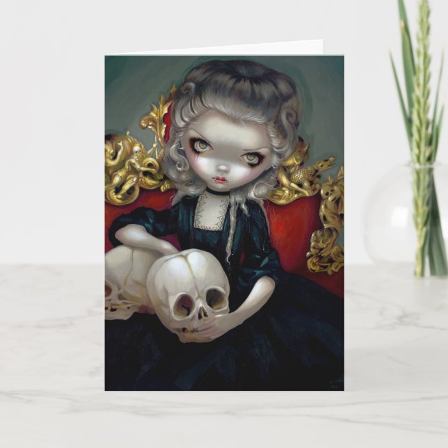 "Les vampyrer: Les Crânes" hälsningkort Kort (Framsida)
