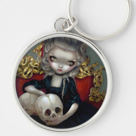 "Les vampyrer: Les Crânes" Keychain Rund Silverfärgad Nyckelring