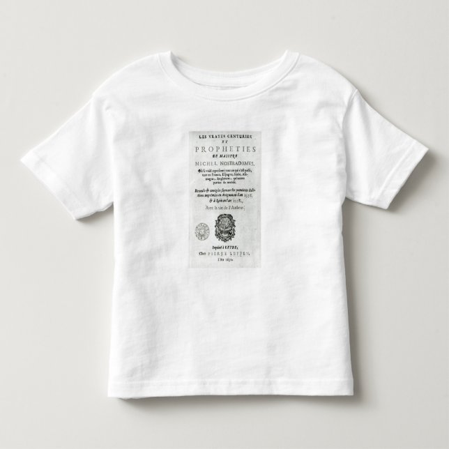 'Les Vrayes århundraden et Propheties Tee Shirt (Framsida)