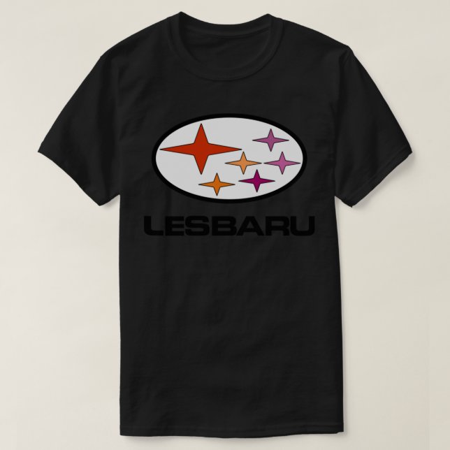 Lesbaru - Lesbisk Bilmärke för Logotyp T Shirt (Design framsida)