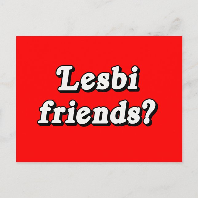 Lesbi Friends? Vykort (Framsida)
