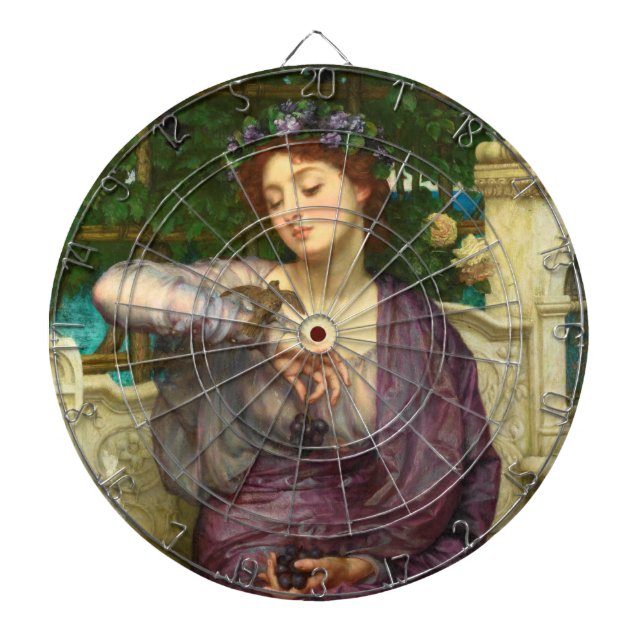 Lesbia och hennes Sparrow (av Edward John Poynter) Darttavla (Framsidan)