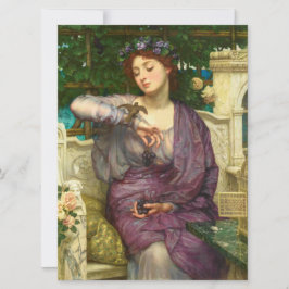 Lesbia och hennes Sparrow (av Edward John Poynter) Kort