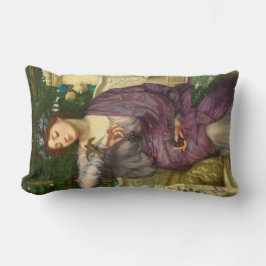 Lesbia och hennes Sparrow (av Edward John Poynter) Lumbarkudde