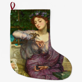 Lesbia och hennes Sparrow (av Edward John Poynter) Stor Julstrumpa