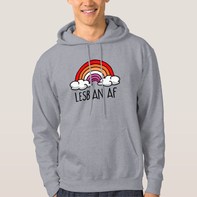 LESBIAN AF HOODIE (Framsida)