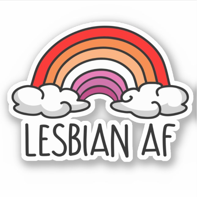 LESBIAN AF KLISTERMÄRKEN (Framsida)