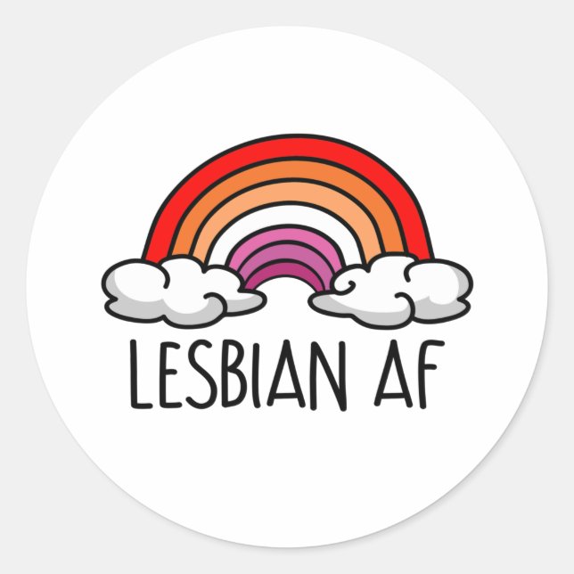 LESBIAN AF RUNT KLISTERMÄRKE (Framsida)