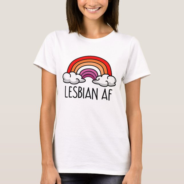 LESBIAN AF T SHIRT (Framsida)