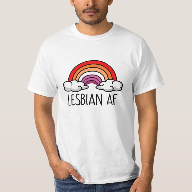 LESBIAN AF T SHIRT (Framsida)