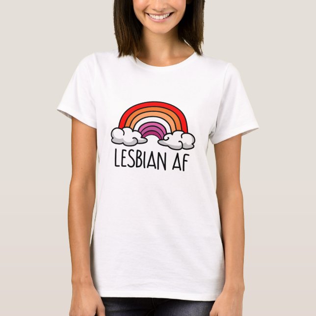 LESBIAN AF T SHIRT (Framsida)