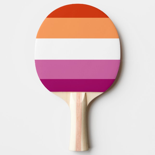 Lesbian Flag Pingisracket (Framsidan)