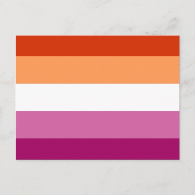Lesbian Flag Vykort (Framsida)