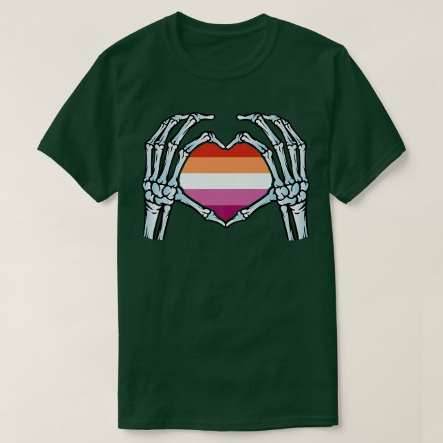 Lesbian  Gay Skeleton  seual Identity  Nonbinary L T Shirt (Design framsida)