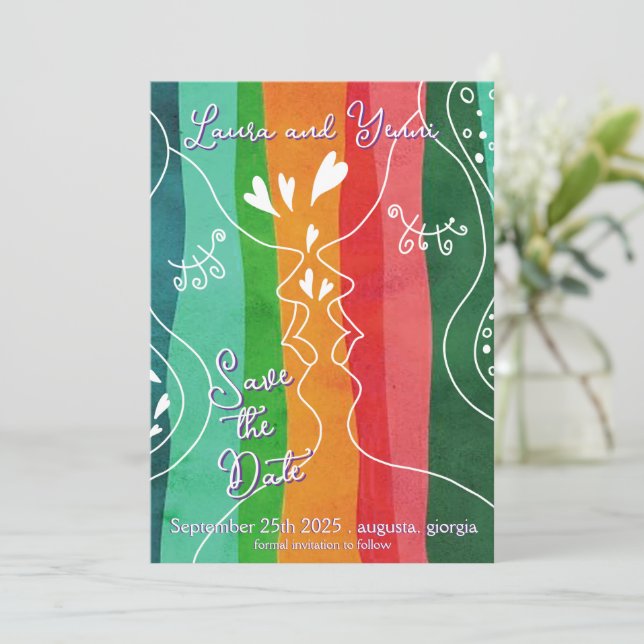 Lesbian Love Doodle Spara Datumet (Stående Fram)