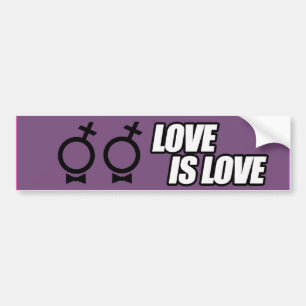 LESBIAN LOVE IS LOVE --.png Bildekal