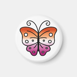 Lesbian Pride Butterfly Magnet