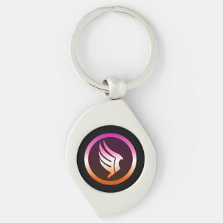 Lesbian Pride Paragon Mass Effect Icon Swirl Silverfärgad Nyckelring