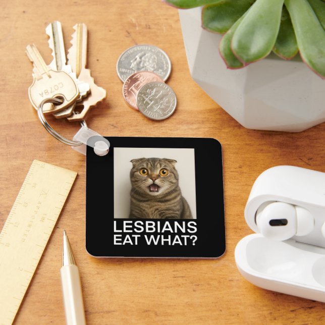 Lesbians Eat What Funny Nyckelring (Skrivbord)