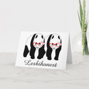 LESBIHONEST pandas Kort