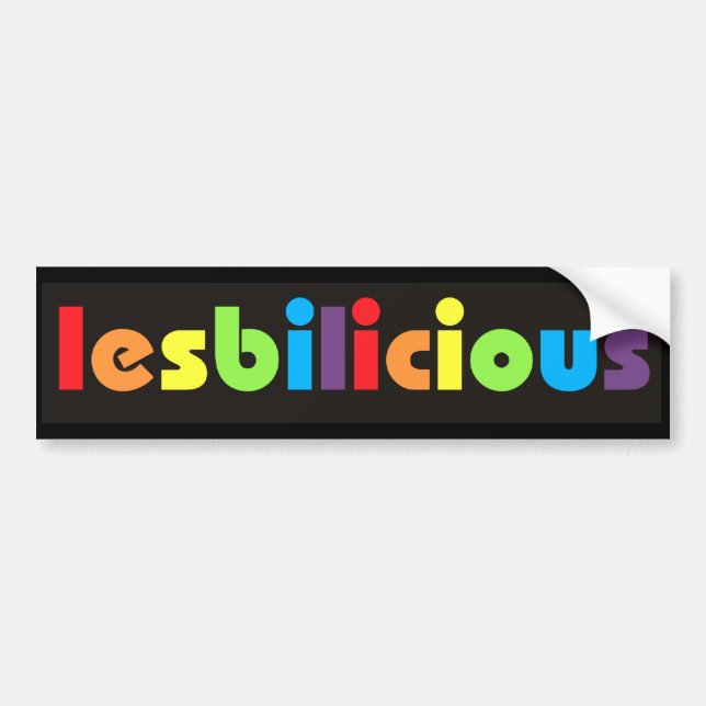 Lesbilicious (baner) bildekal (Framsidan)