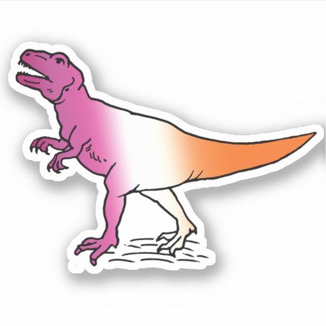 Lesbisaurus Klistermärken (Framsida)
