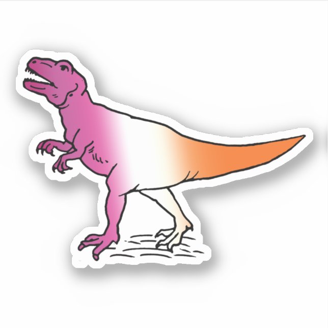 Lesbisaurus Klistermärken (Framsida)
