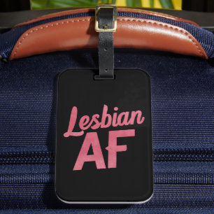 Lesbisk AF Blomma HBTQ Pride Gay Kärlek Parad Bagagebricka