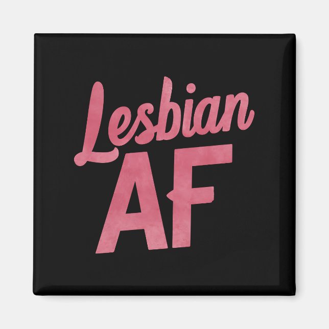 Lesbisk AF Blomma HBTQ Pride Gay Kärlek Parad Magnet (Framsidan)