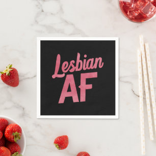 Lesbisk AF Blomma HBTQ Pride Gay Kärlek Parad Pappersservett