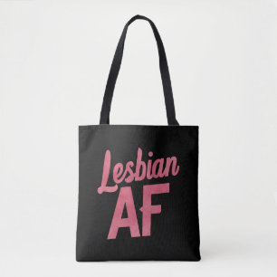Lesbisk AF Blomma HBTQ Pride Gay Kärlek Parad Tygkasse