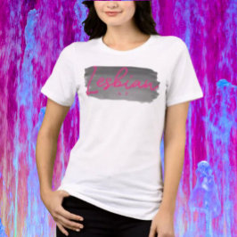 Lesbisk AF Läppstift Rosa T Shirt