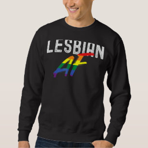 Lesbisk Af Rainbow LGBT Pride och Gay Kärlek Parad Lång Ärmad Tröja