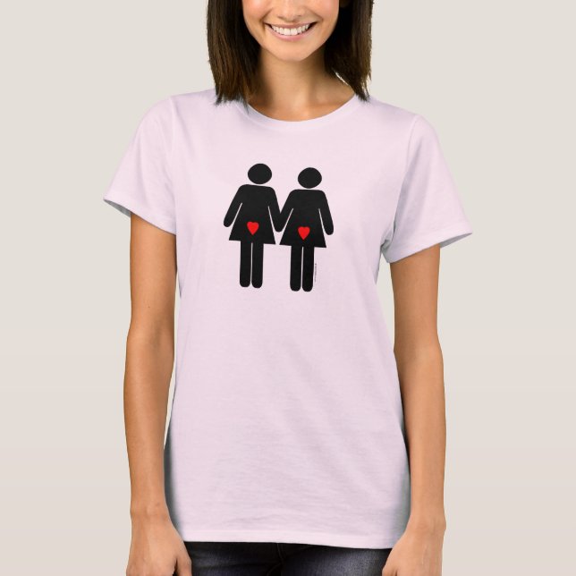 Lesbisk Älskare T Shirt (Framsida)