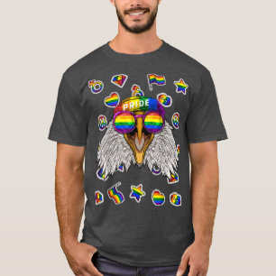 Lesbisk av hbt Eagle-Gay pride-djurets regnbåge  T Shirt