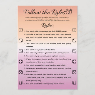 Lesbisk Bachelorette Party-spel, följ Regler Inbjudningar
