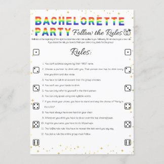 Lesbisk Bachelorette Party-spel, följ Regler Inbjudningar