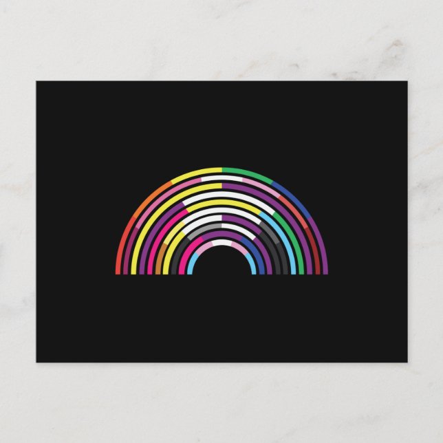Lesbisk Bi Trans för LGBTQ Gay Vykort (Framsida)