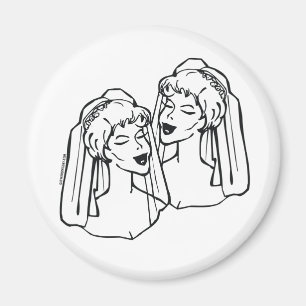 Lesbisk Brides Gay Wedding Favors Magnet