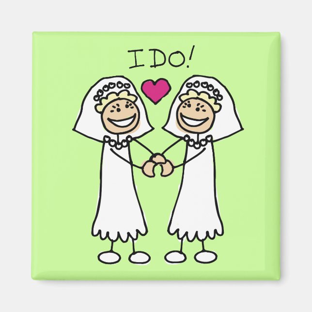 Lesbisk Brides Magnet (Framsidan)