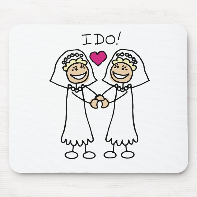 Lesbisk Brides Mousepad Musmatta (Framsidan)